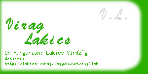 virag lakics business card